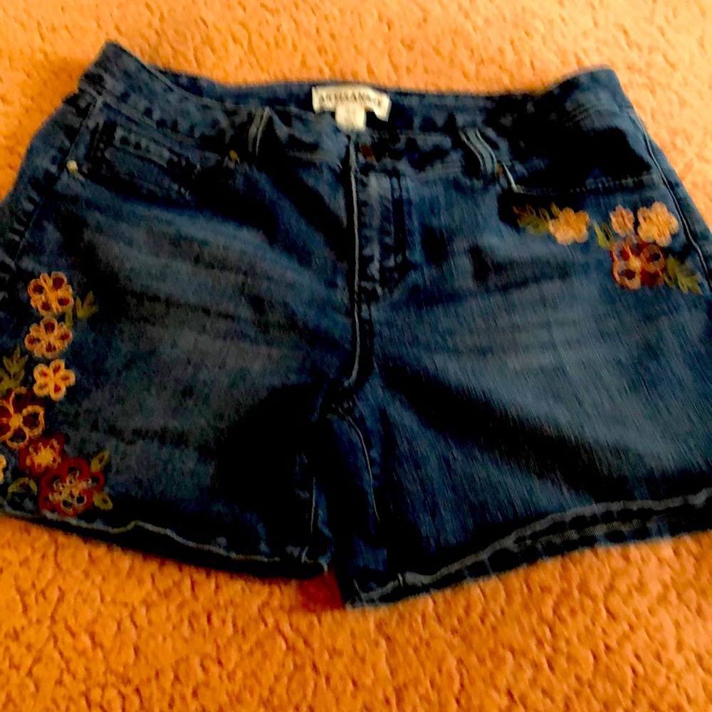 Denim shorts